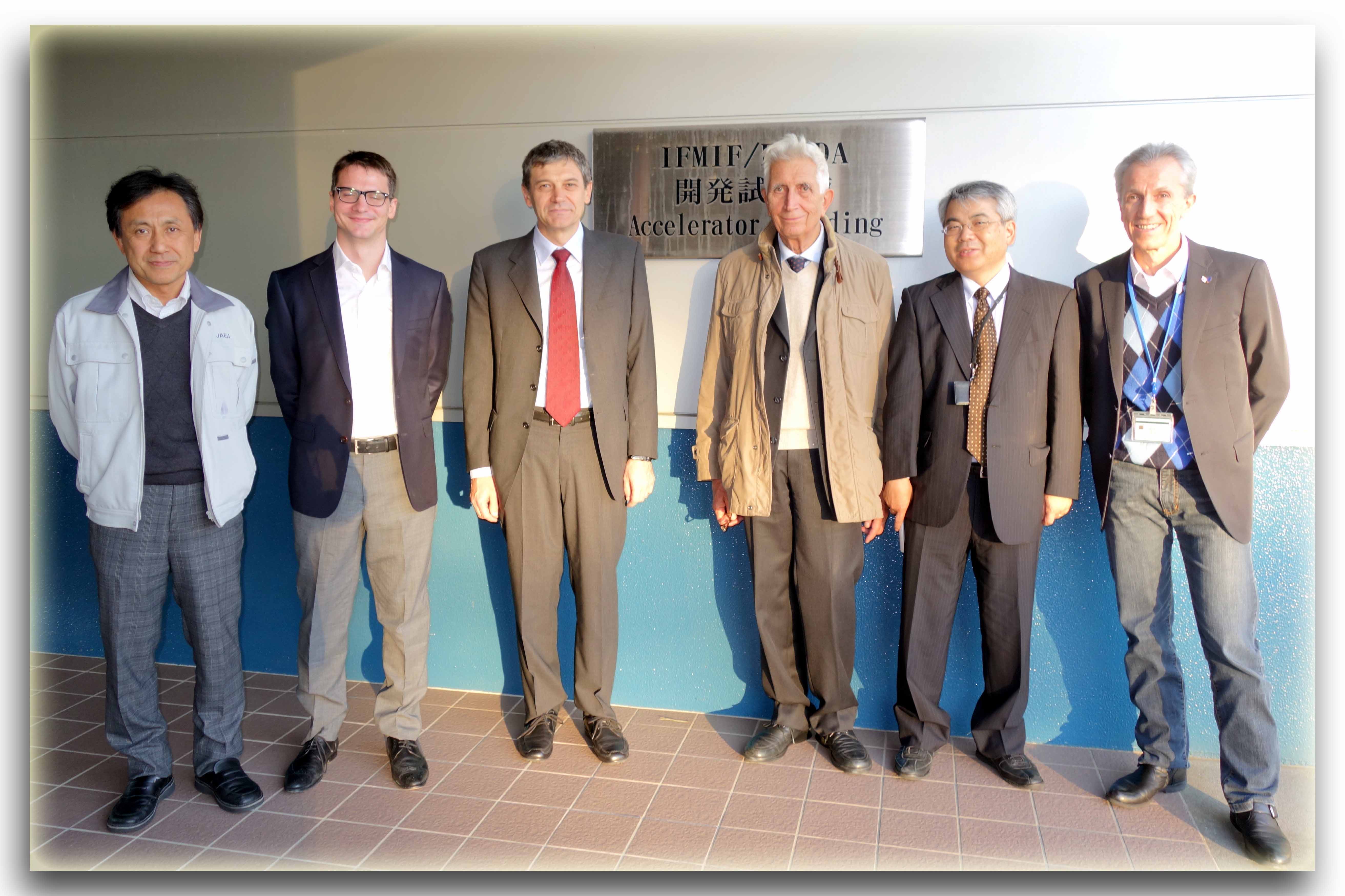 LIPAc main entrance, group photo